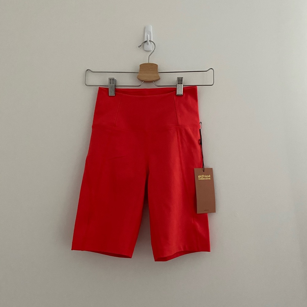 Girlfriend Collective Bike Shorts in Poppy